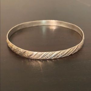 Vintage 925 Sterling Silver Danecraft Bangle Bracelet